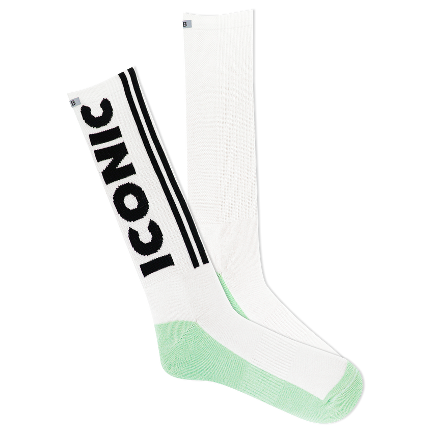 k. bell socks K.Bell Men's K.B Athletic Iconic Crew Socks White