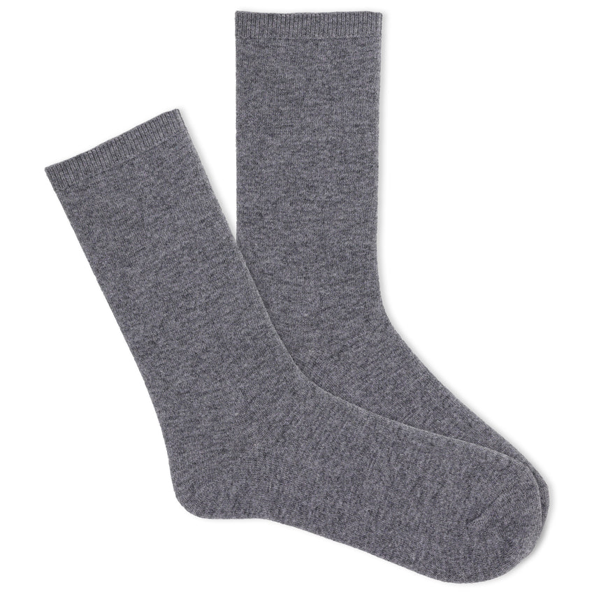 k. bell socks K.Bell Women's Luxe Crew Socks with Cashmere Gray Heather