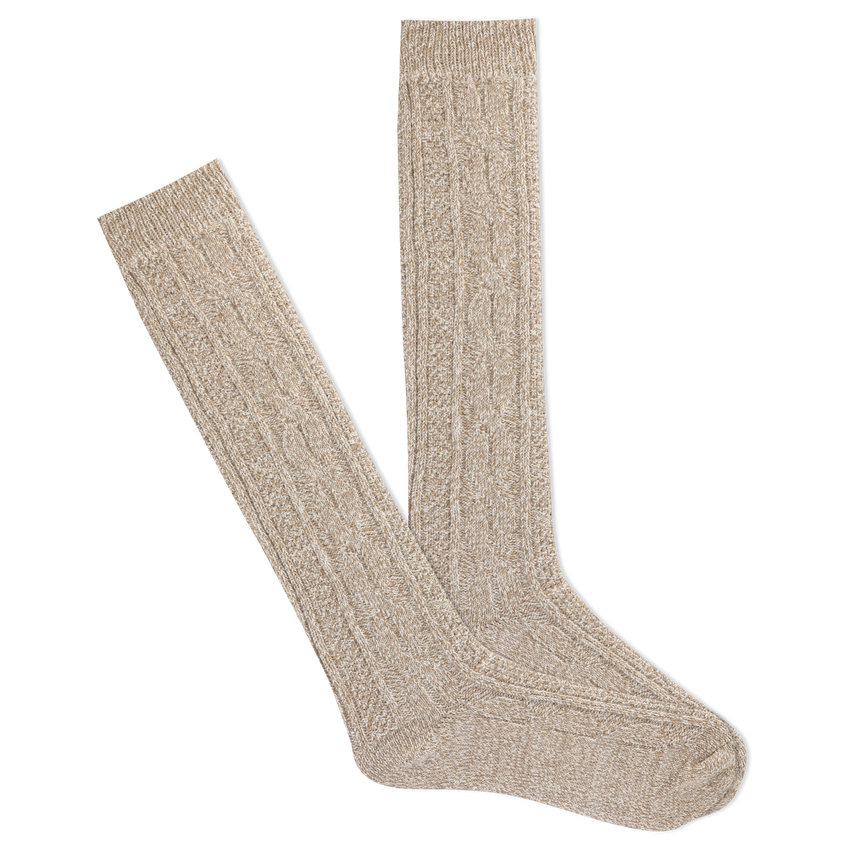 k. bell socks K.Bell Women's Soft & Dreamy™ Cable Knit Knee High Boot Socks Tan
