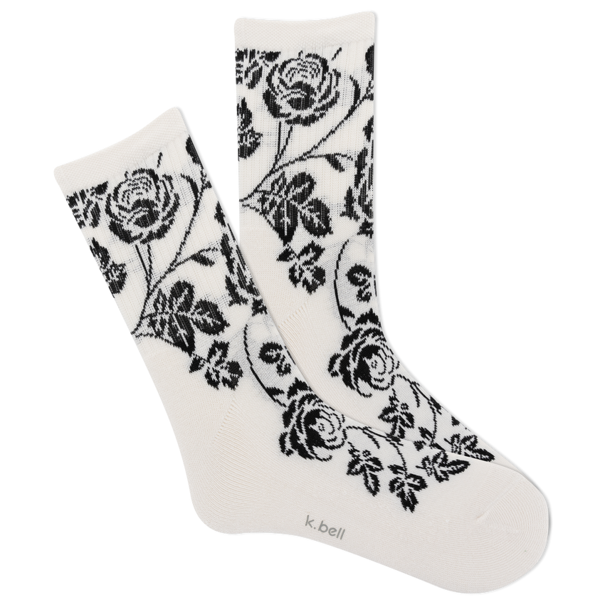 k. bell socks K.Bell Women's Wall Flower Active Crew Socks Sand