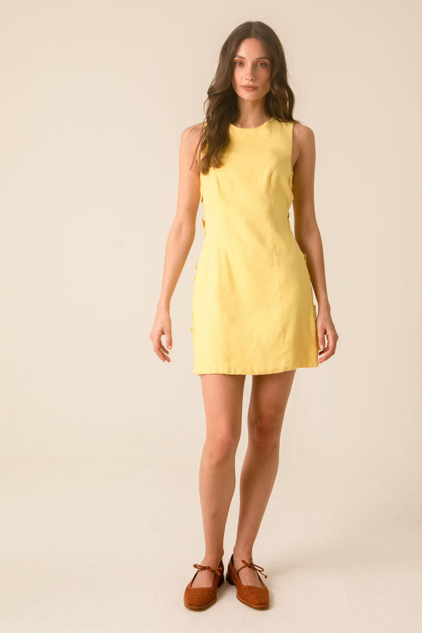 kaanas Flora Sun Mini Dress Sun
