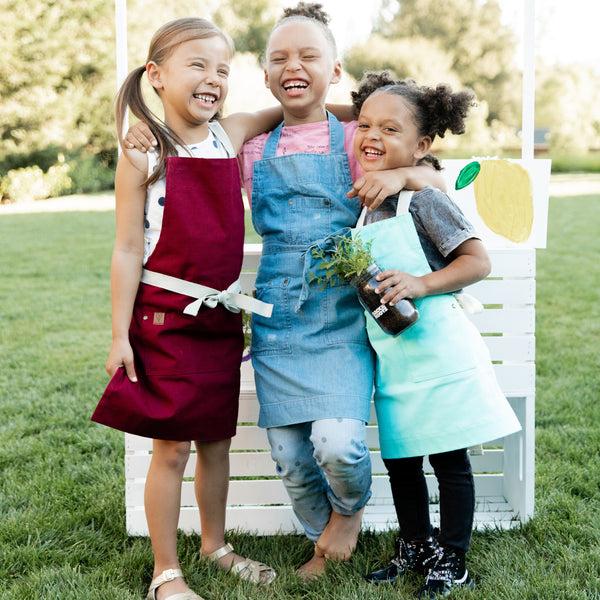 Kaf Home Ayesha Curry Kids Denim Apron