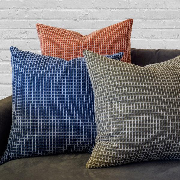 Kaf Home Contrast Waffle Decorative Pillow