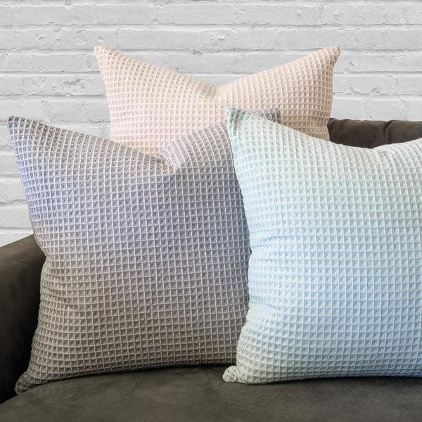 Kaf Home Contrast Waffle Decorative Pillow