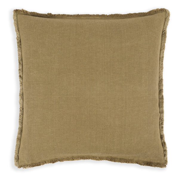 Kaf Home Garment Washed Flange Decorative Pillow