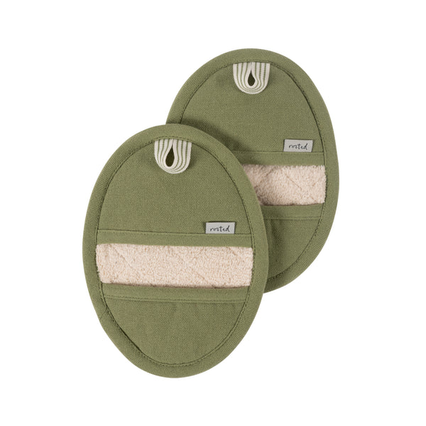 Kaf Home KAF Home Rooted Sustainable Set Of 2 Pot Grabbers 6" X 8.5"