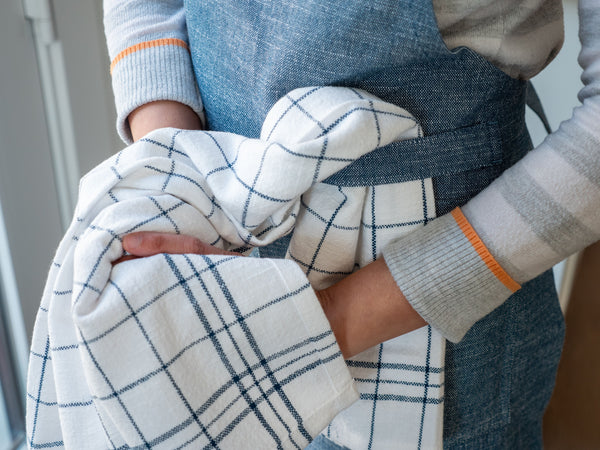 Kaf Home KAF Home Strada Adjustable Chambray Apron - 33" X 27"