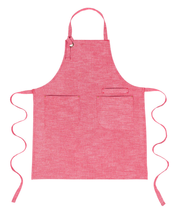 kaf home KAF Home Strada Adjustable Chambray Apron - 33" x 27"