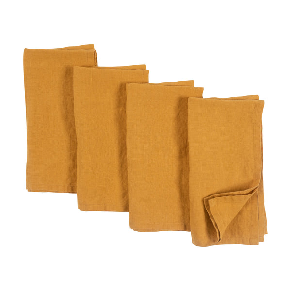 kaf home KAF Home Verona 100% Stone Washed Linen Napkins