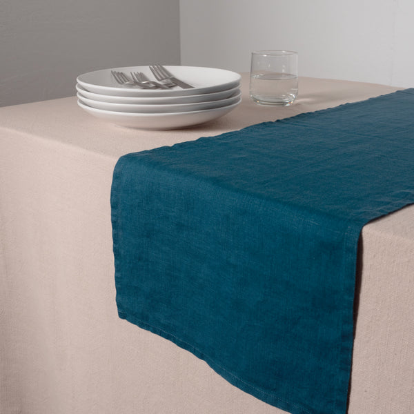 Kaf Home KAF Home Verona 100% Stone Washed Linen Table Runner