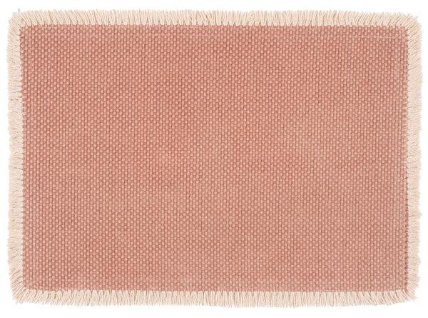 Kaf Home Verona 100% Cotton Woven Placemat With Fringe Trim-13" X 19"
