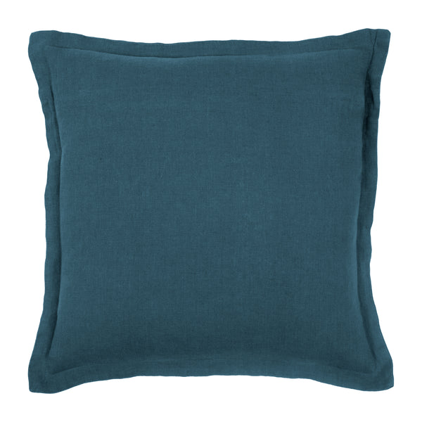 Kaf Home Washed Linen With Flange Decorative Pillow