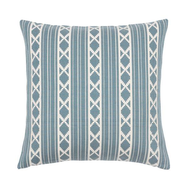 kaf home Yarn Dyed Jacquard Decorative Feather Filled Pillow