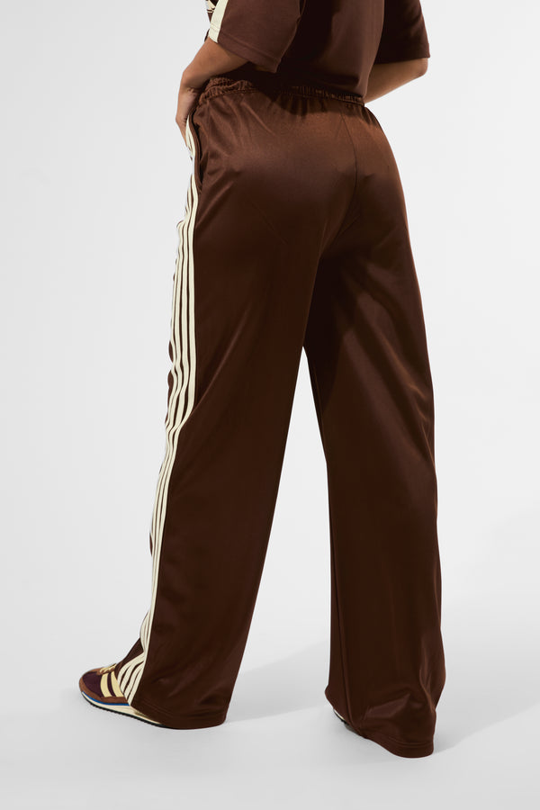 Kaiia Embroidered Logo Tricot Joggers Brown