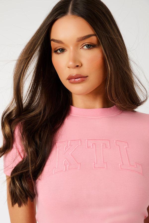 Kaiia KTL Logo Baby Tee Angel Pink