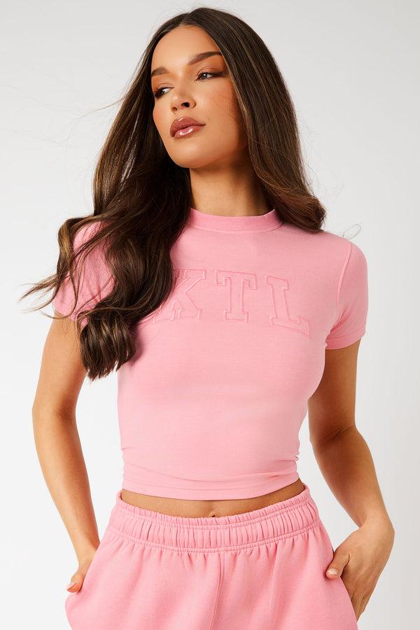 Kaiia KTL Logo Baby Tee Angel Pink