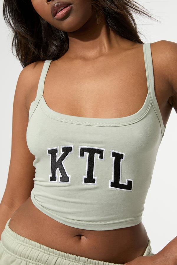 Kaiia KTL Logo Cami Vest Top Sage