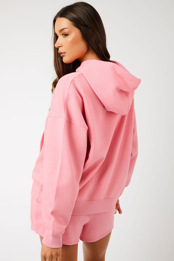 Kaiia KTL Logo Oversized Hoodie Angel Pink