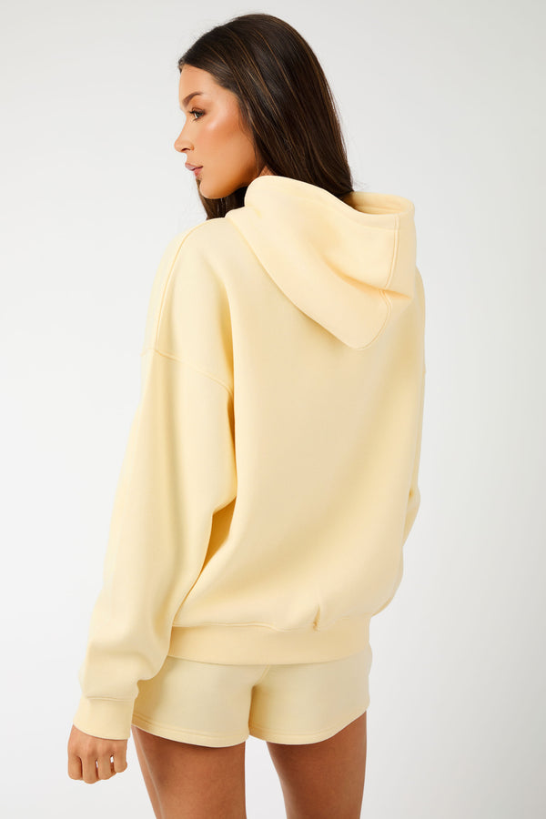 Kaiia KTL Logo Oversized Hoodie Lemon Frosting