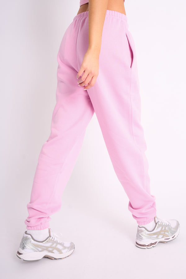 Kaiia Logo Cuffed Joggers Candy Pink