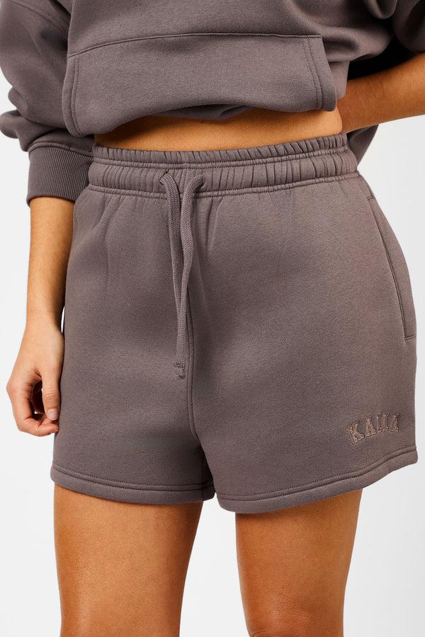 Kaiia Logo Sweat Shorts Mink