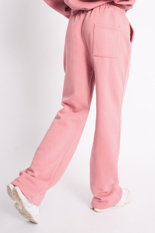 Kaiia Logo Wide Leg Jogger Blusher
