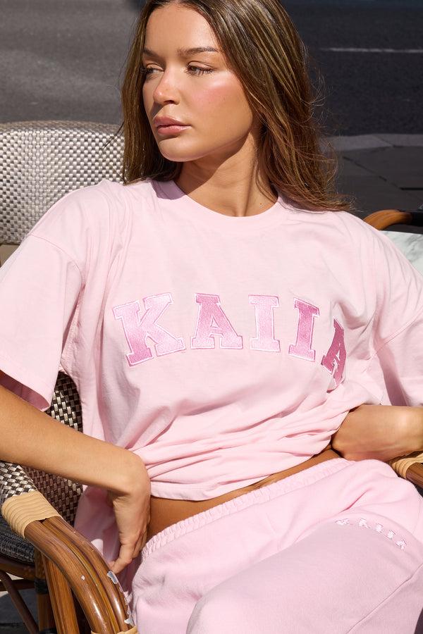 Kaiia Oversized T-shirt Baby Pink