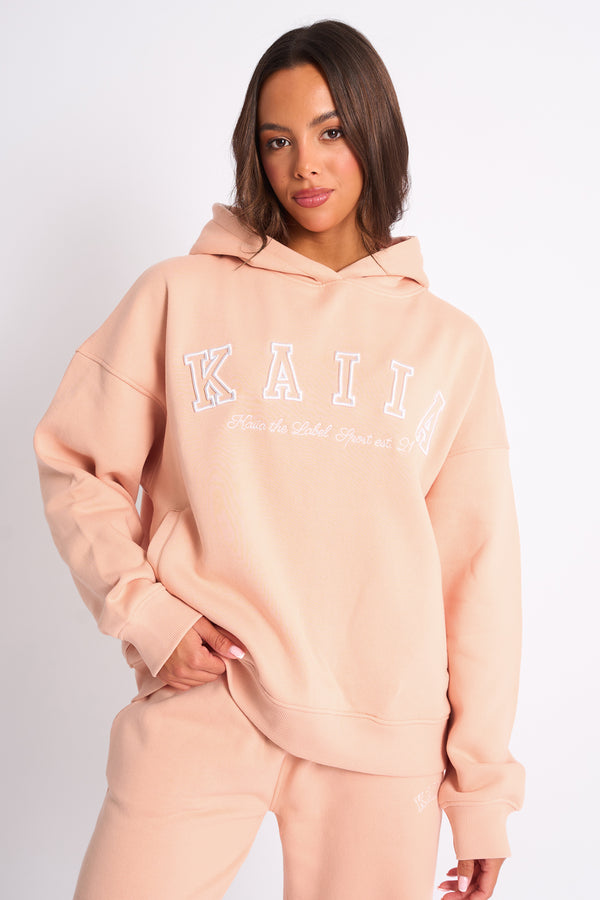 Kaiia Sport Oversized Hoodie Apricot