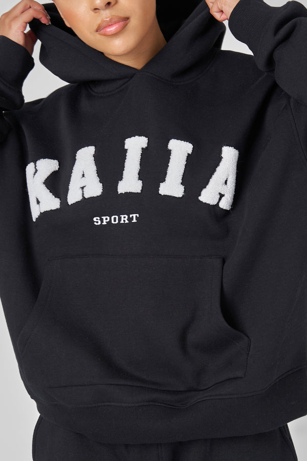 Kaiia Sport Oversized Hoodie Black