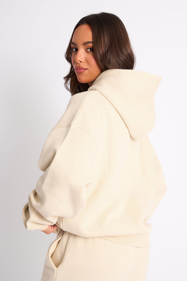 Kaiia Sport Oversized Hoodie Buttercream