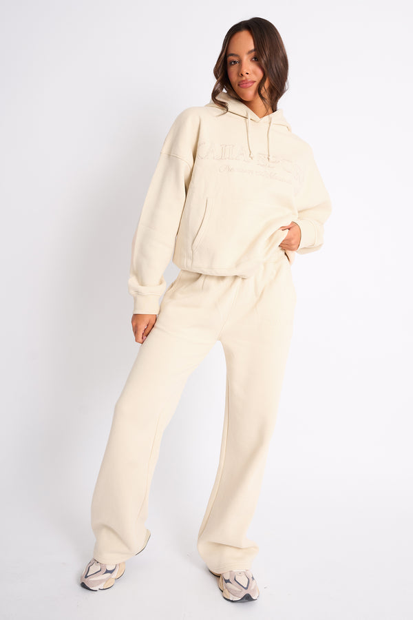 Kaiia Sport Oversized Hoodie Buttercream