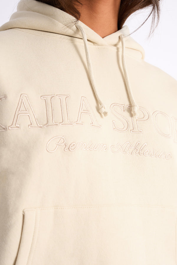 Kaiia Sport Oversized Hoodie Buttercream