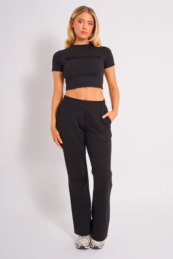 Kaiia Studio Borg Bubble Baby Tee Black