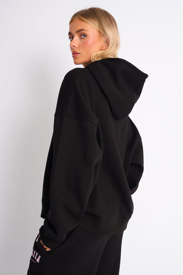 Kaiia Studio Oversized Hoodie Black & Pink