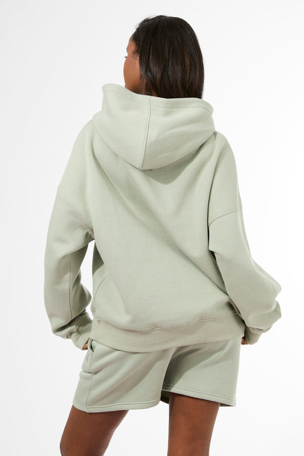 Kaiia Studio Oversized Hoodie Sage & White