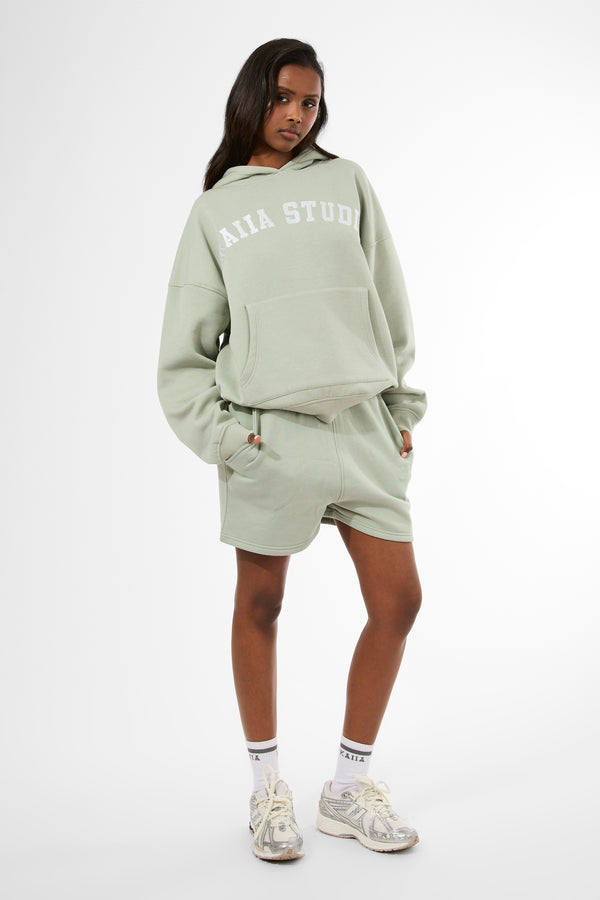 Kaiia Studio Oversized Hoodie Sage & White