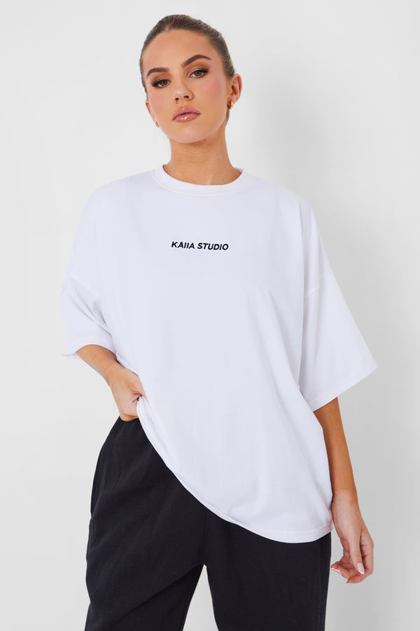 Kaiia Studio Oversized T-shirt White