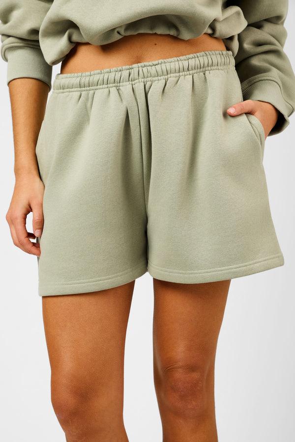 Kaiia The Label Seam Detail Side Pocket Shorts Sage