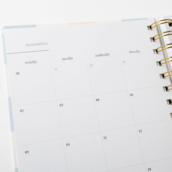 Kaisercraft 2026 A5 Weekly Spiral Diary - Gelato Gingham