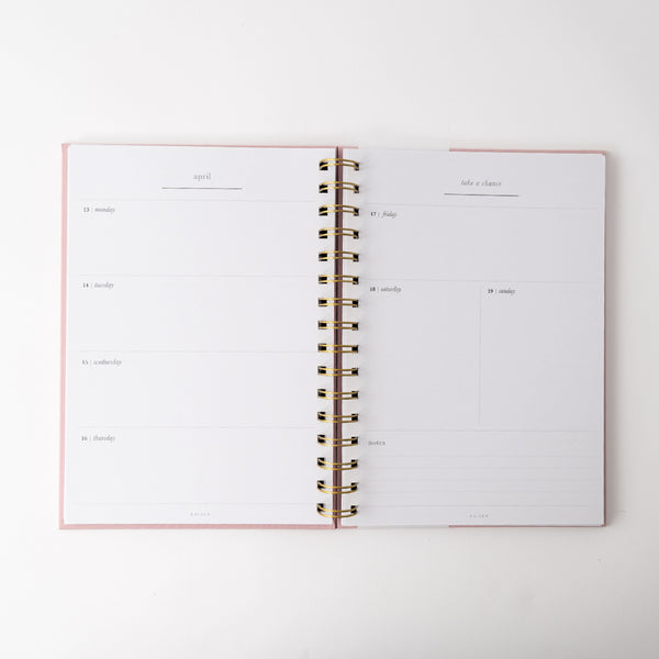 Kaisercraft 2026 A5 Weekly Spiral Diary - Kit-Tea Cat