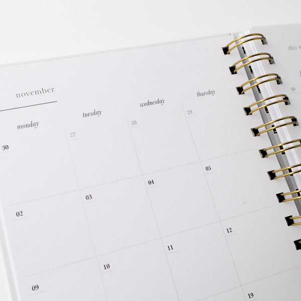 Kaisercraft 2026 A5 Weekly Spiral Diary - Plumberry Numbers