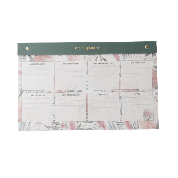 kaisercraft 2026 Large Weekly Desk Planner - Blossoms
