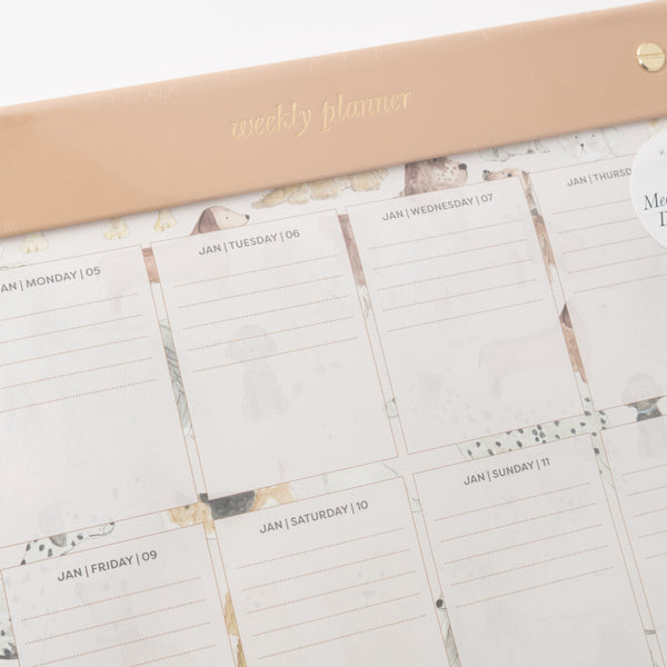 Kaisercraft 2026 Medium Weekly Desk Planner - Dog Lover