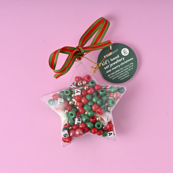 kaisercraft Christmas Bead Set Keychain Decorations - Star Merry Christmas