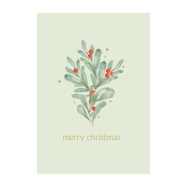 kaisercraft Christmas Greeting Card - Christmas Sprig