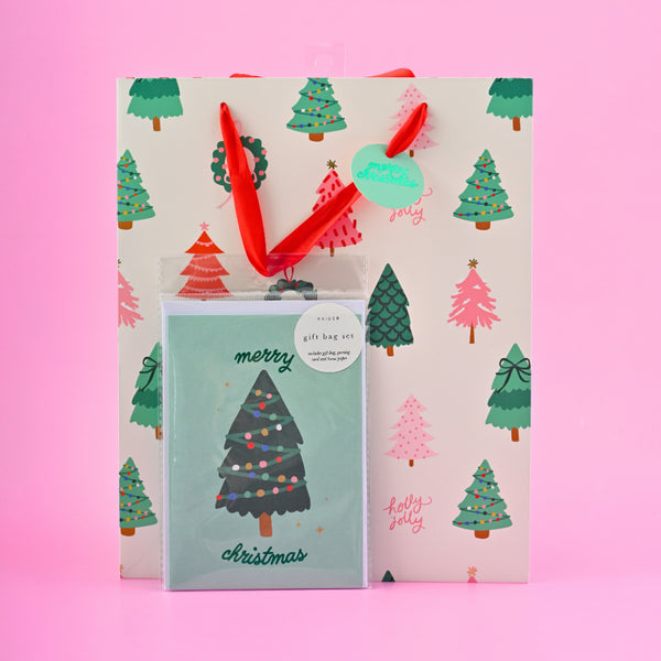 Kaisercraft Christmas Large Gift Bag Set - O Christmas Tree