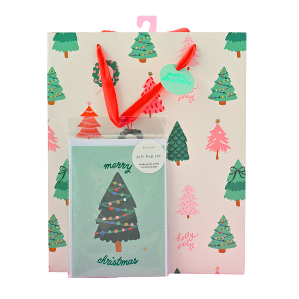 kaisercraft Christmas Large Gift Bag Set - O Christmas Tree