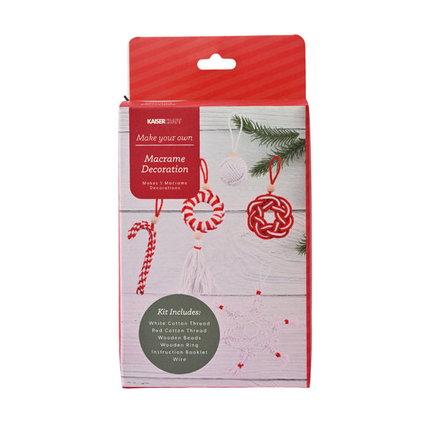 kaisercraft Christmas Make Your Own Macrame Decorations