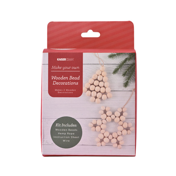 kaisercraft Christmas Make Your Own Wooden Bead Decorations