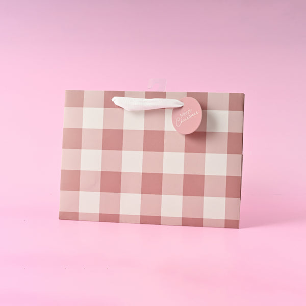 Kaisercraft Christmas Medium Gift Bag - Berry Gingham